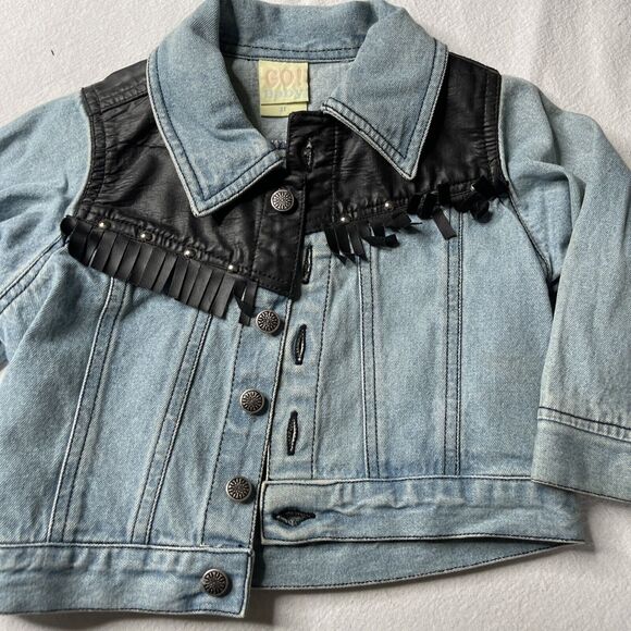 Born to Ride Denim toddler 3T jacket Biker blue jean jacket Go Baby Tag - Picture 7 of 16